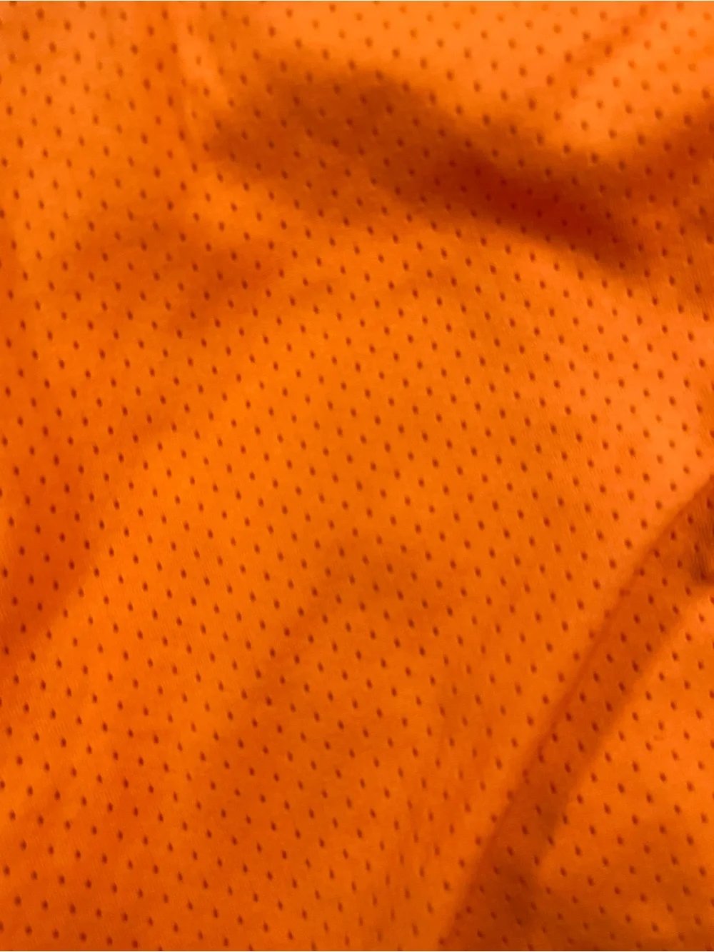 Nike Women's Orange Mesh Athletic Shorts with Pink Drawstring